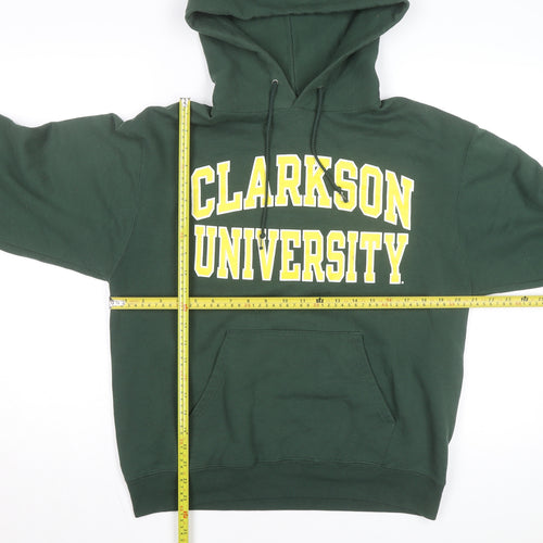 Champion Mens Green Hoodie Clarkson University Pullover Size M