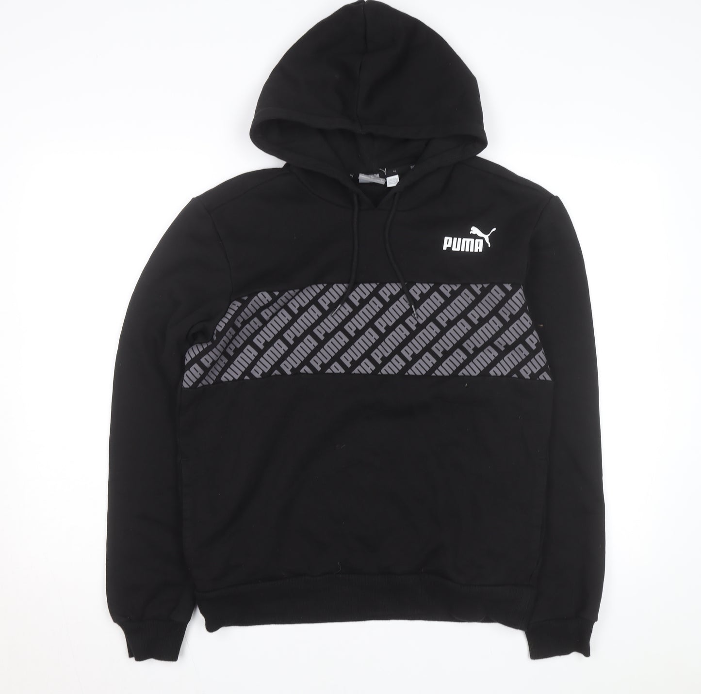 Puma Men's Black Pullover Hoodie Small Sportswear Fleece