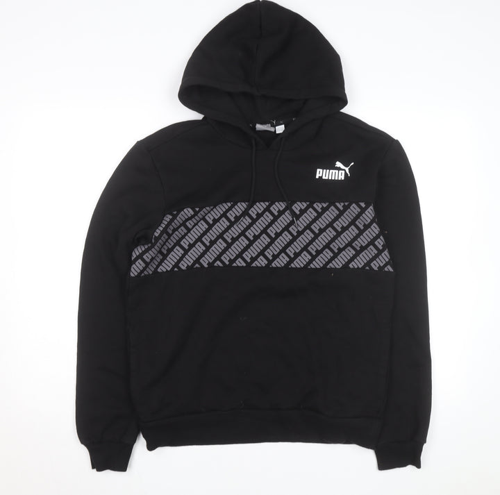 Puma Men's Black Pullover Hoodie Small Sportswear Fleece