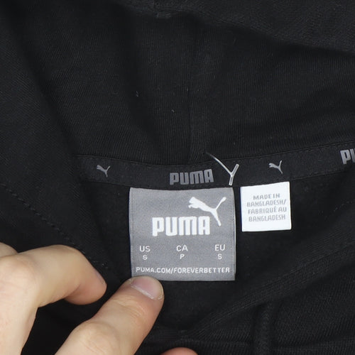 Puma Men's Black Pullover Hoodie Small Sportswear Fleece