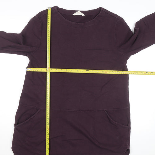 Seasalt Cornwall Women Purple UK 12 Tunic Sweatshirt Cotton Blend