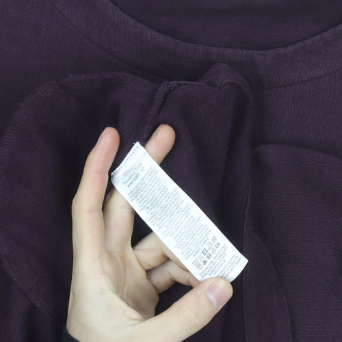 Seasalt Cornwall Women Purple UK 12 Tunic Sweatshirt Cotton Blend