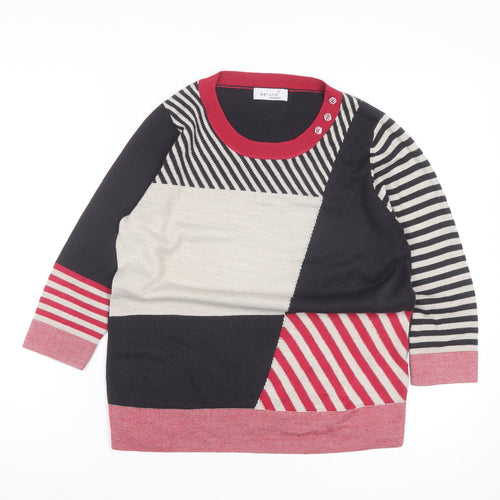 Marks and Spencer Women’s Multicoloured Striped Jumper Size 14