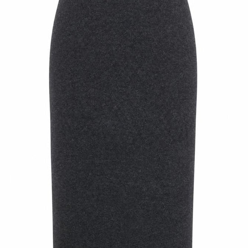 Nightingales Women Grey Wool Blend Pencil Midi Skirt Size M