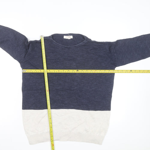 FatFace Men’s Blue Cotton Wool Pullover Jumper L