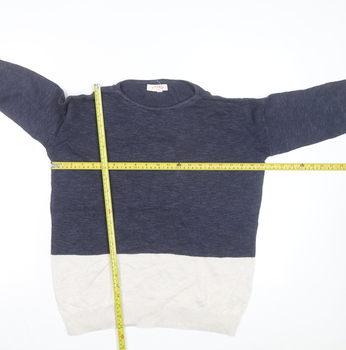 FatFace Men’s Blue Cotton Wool Pullover Jumper L