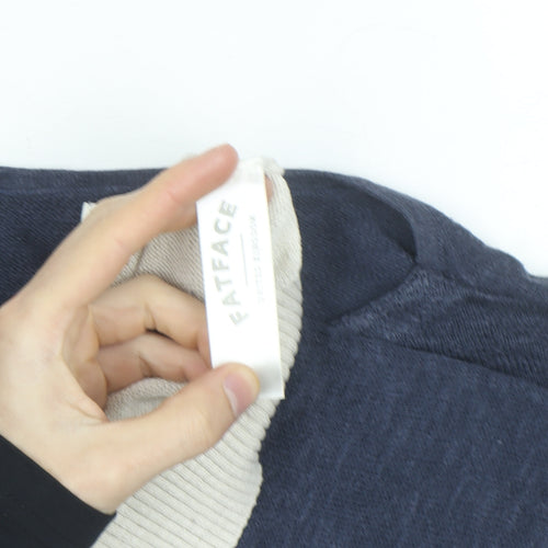 FatFace Men’s Blue Cotton Wool Pullover Jumper L