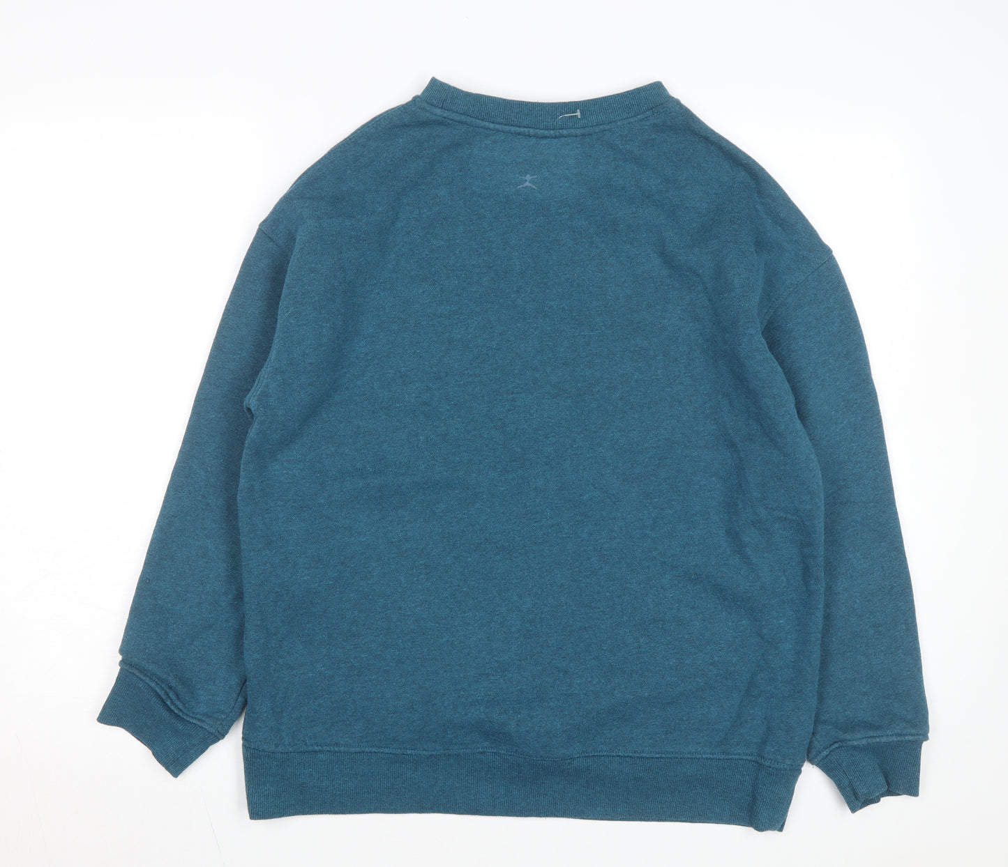 Danskin Unisex Blue Pullover Sweatshirt L Fleece Crew Neck