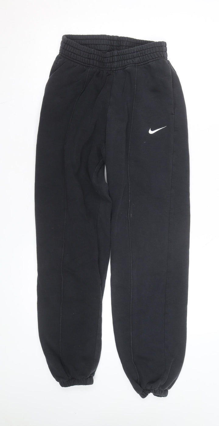 Nike Men's Black XS Fleece Sweatpants with Elastic Waist