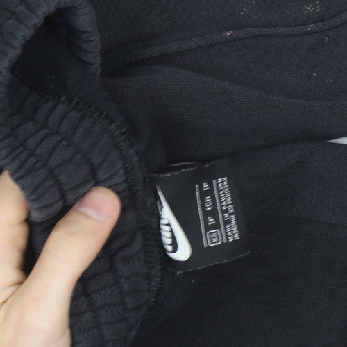 Nike Men's Black XS Fleece Sweatpants with Elastic Waist