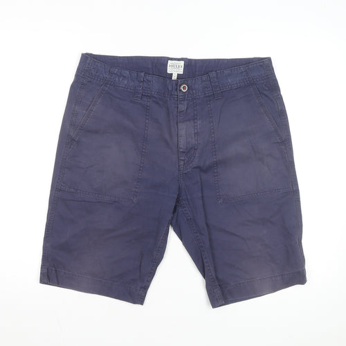 Joules Men's Blue Chino Shorts Size L 34in Cotton Casual