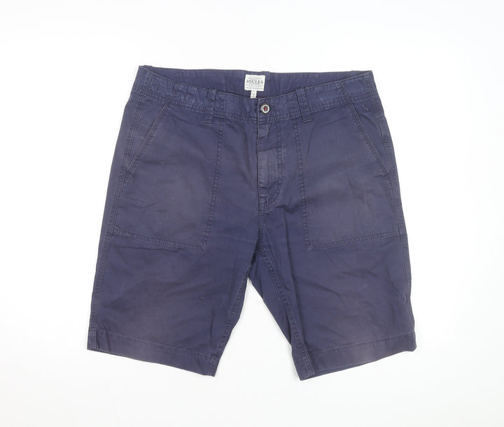 Joules Men's Blue Chino Shorts Size L 34in Cotton Casual
