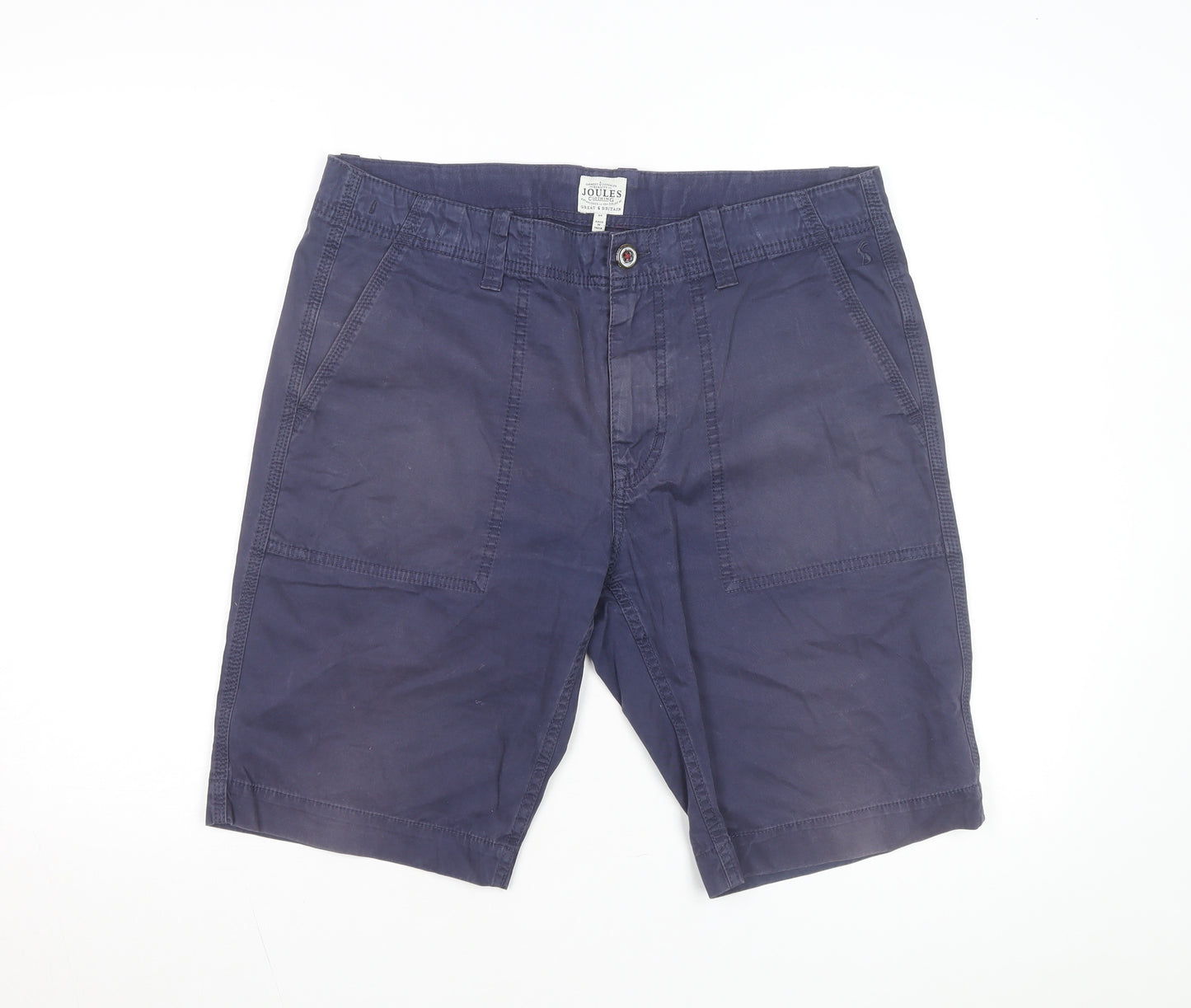 Joules Men's Blue Chino Shorts Size L 34in Cotton Casual