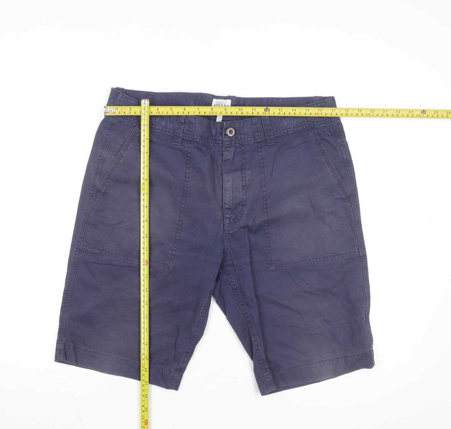 Joules Men's Blue Chino Shorts Size L 34in Cotton Casual