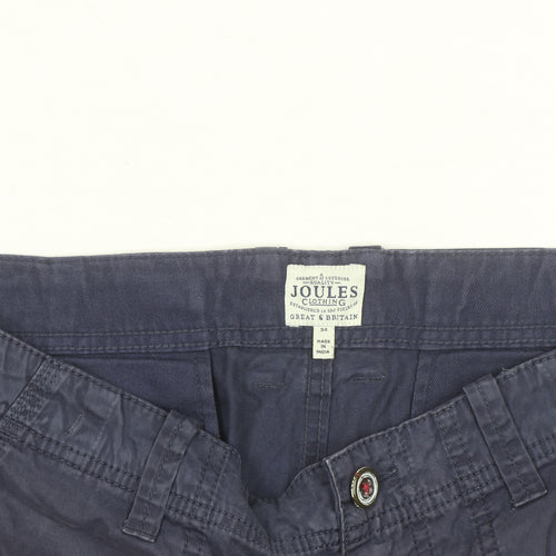 Joules Men's Blue Chino Shorts Size L 34in Cotton Casual