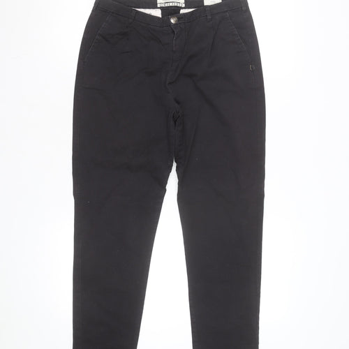 Scotch & Soda Men's Black Chino Trousers Size 26/32 Slim Fit
