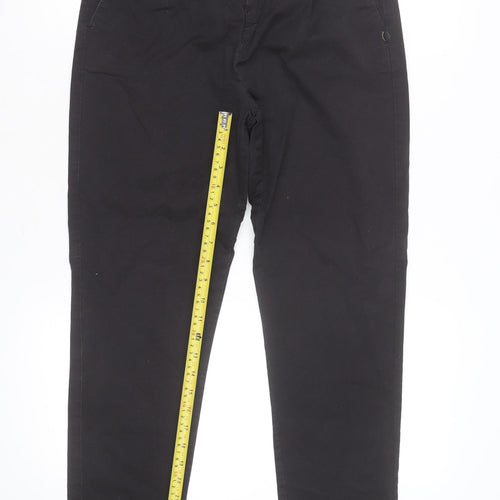 Scotch & Soda Men's Black Chino Trousers Size 26/32 Slim Fit