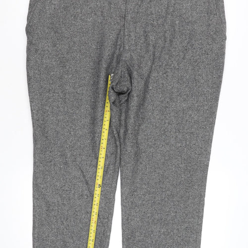 Next Men’s Grey Regular Fit Dress Pants Trousers 36R