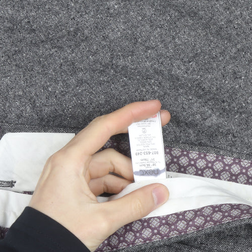 Next Men’s Grey Regular Fit Dress Pants Trousers 36R
