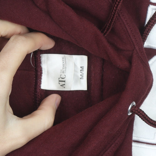 ATC Men’s Burgundy CRU Athletics Pullover Hoodie Size M