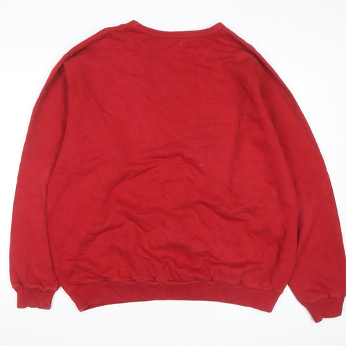 WindRiver Men's Red XL Pullover Cotton Sweatshirt