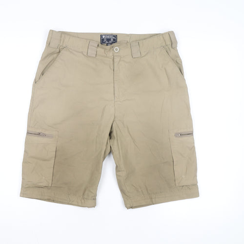 Mountain Warehouse Men’s Beige Cargo Shorts Size 32 Quick Dry Outdoor