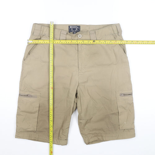 Mountain Warehouse Men’s Beige Cargo Shorts Size 32 Quick Dry Outdoor