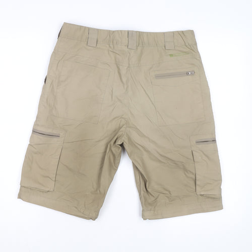 Mountain Warehouse Men’s Beige Cargo Shorts Size 32 Quick Dry Outdoor