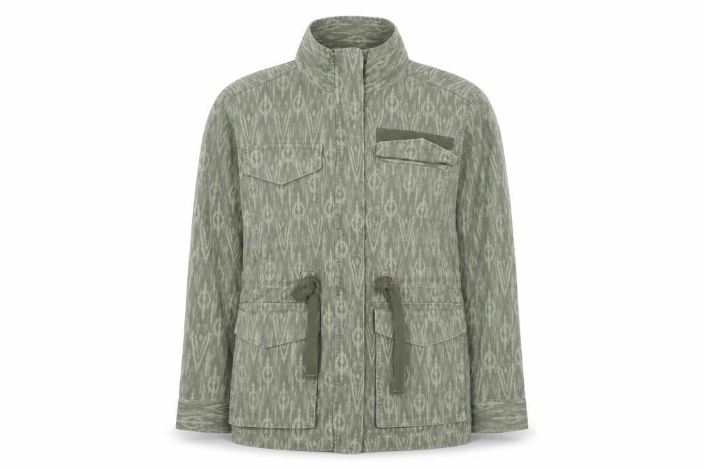 Marks and Spencer Women’s Green Military Jacket Size 12 Cotton Blend