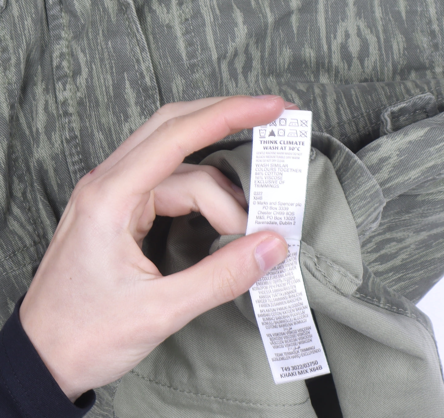 Marks and Spencer Women’s Green Military Jacket Size 12 Cotton Blend