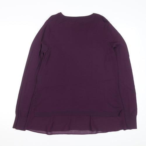 Next Women’s Purple Long Sleeve Crew Neck Pullover Jumper Size 12