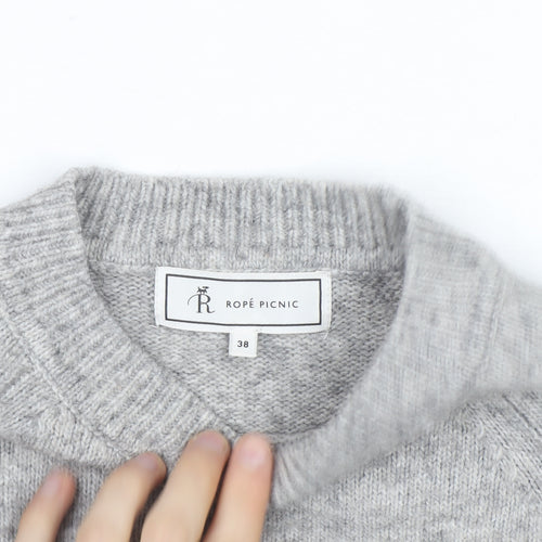 Ropé Picnic Grey Wool Blend Men's M Crew Neck Pullover Jumper