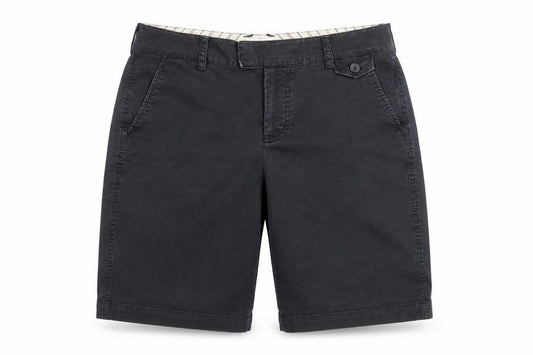 Dockers Womens Black Chino Shorts Size 12 Mid Rise Stretch Twill