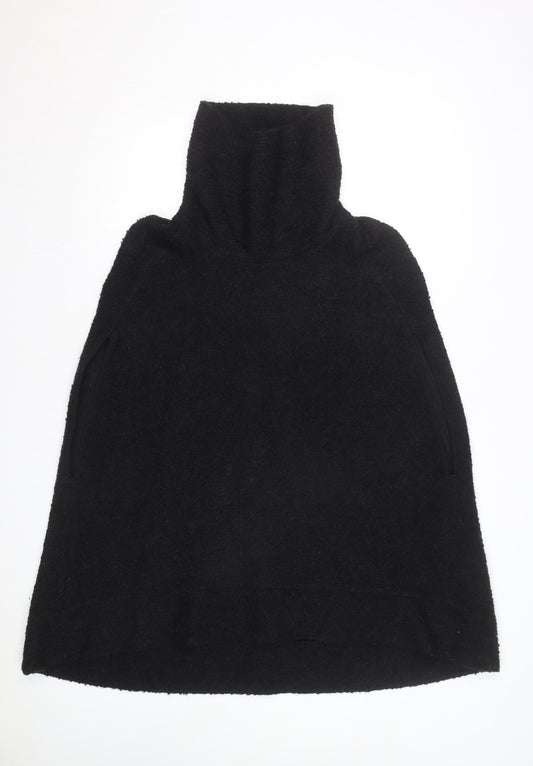 Next Women’s Black Roll Neck Cape Knit Jumper L
