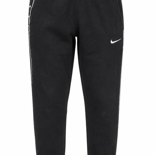 Nike Men's Black XS Jogger Fleece Trousers with Side Stripe