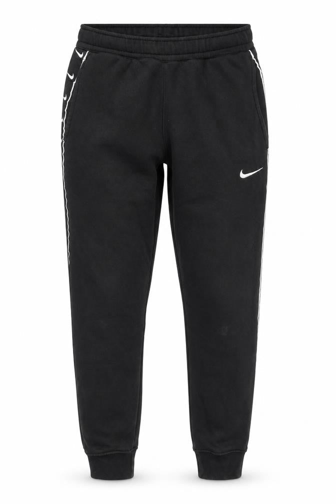 Nike Men's Black XS Jogger Fleece Trousers with Side Stripe
