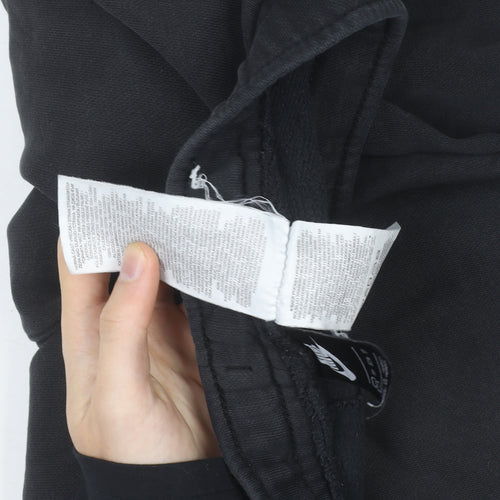 Nike Men's Black XS Jogger Fleece Trousers with Side Stripe