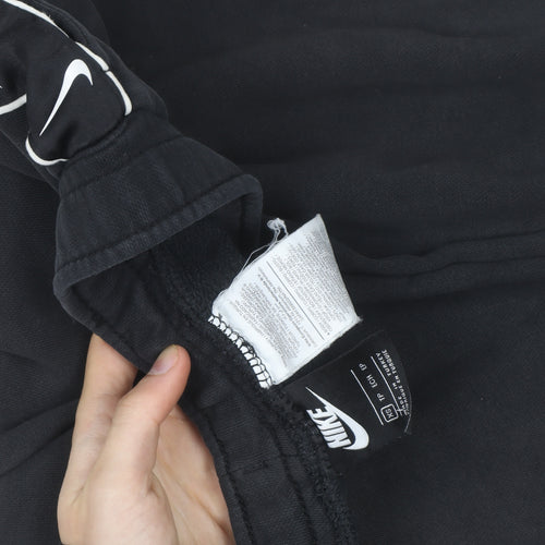 Nike Men's Black XS Jogger Fleece Trousers with Side Stripe