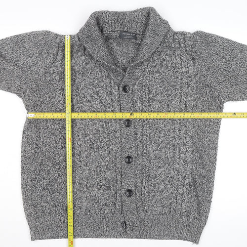 Primark Womens Grey Cable-Knit Button Cardigan XL