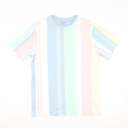 Next Men’s Multicoloured Striped Cotton T-Shirt Size S