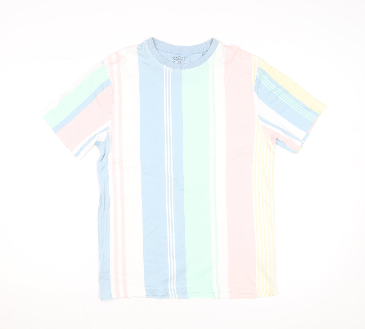 Next Men’s Multicoloured Striped Cotton T-Shirt Size S
