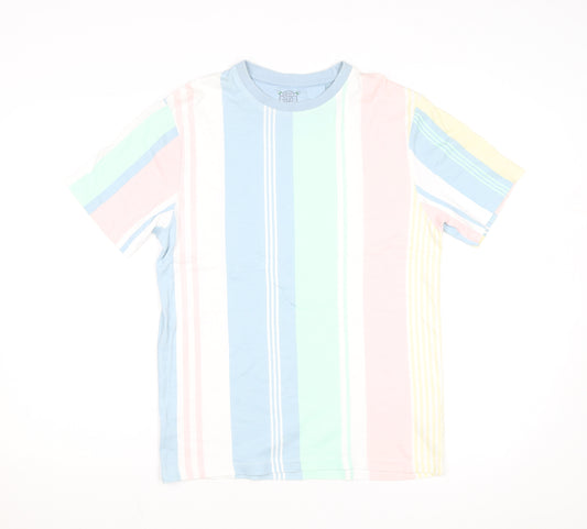 Next Men’s Multicoloured Striped Cotton T-Shirt Size S