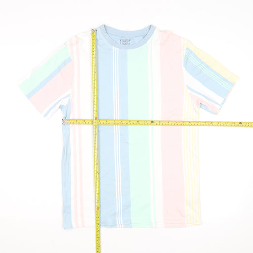 Next Men’s Multicoloured Striped Cotton T-Shirt Size S