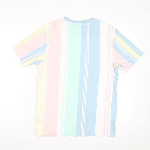 Next Men’s Multicoloured Striped Cotton T-Shirt Size S