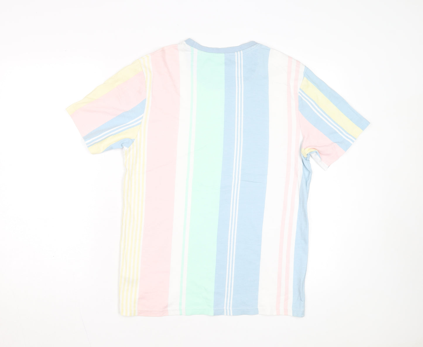 Next Men’s Multicoloured Striped Cotton T-Shirt Size S