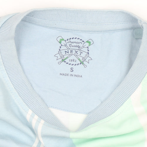 Next Men’s Multicoloured Striped Cotton T-Shirt Size S