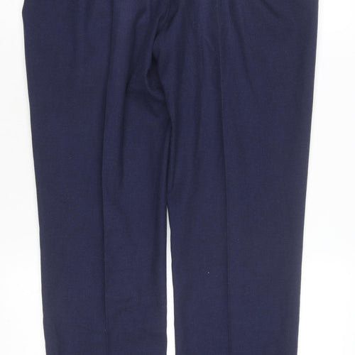 Marks and Spencer Men's Blue Slim Fit Chino Trousers 34W 31L