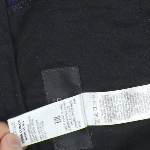Marks and Spencer Men's Blue Slim Fit Chino Trousers 34W 31L