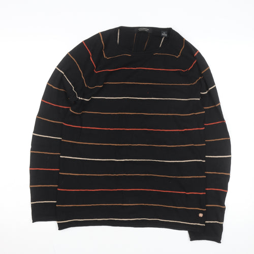 Scotch & Soda Men’s Black Striped Long Sleeve Cotton Top Size S
