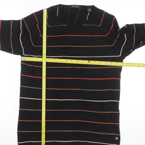 Scotch & Soda Men’s Black Striped Long Sleeve Cotton Top Size S
